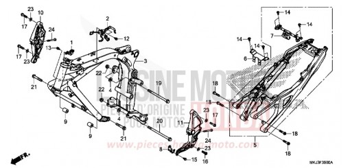 FRAME BODY CB1000RAJ de 2018